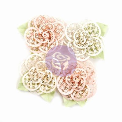 Prima Marketing Poetic Rose Flowers Embellishments - Beautiful Melody